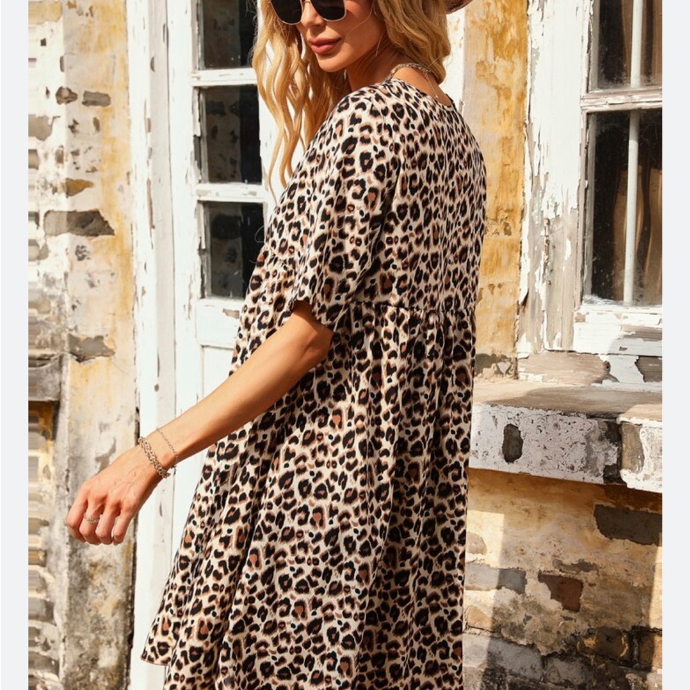 SHEIN Leopard Print Dress sz 2X—4/$20